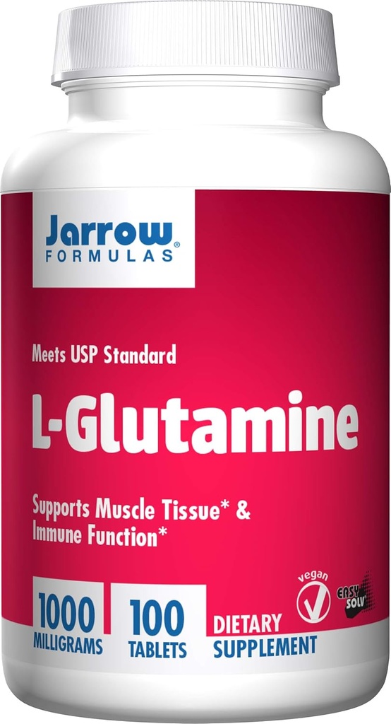Jarrow Formulas Jarrow Formulas Jarrow L-Glutamine Tabs, Supports Muscle Tound & Immune Function, 1000 mg, 100 Count