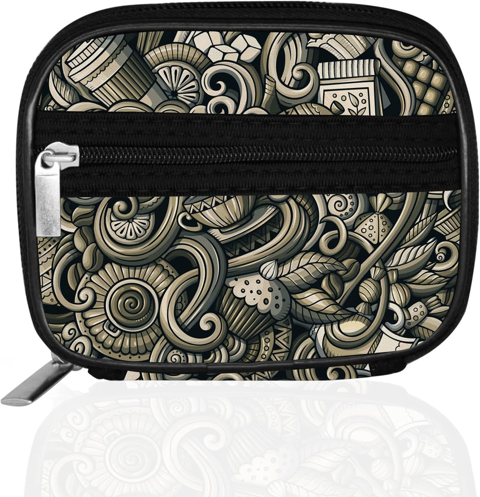 Serfeymi Weekly Travel Pill Organizer Pill Case for Purse with Reforce 7 Day Pill Box, Fashionable Travel Medicine Organizer Pill Konteyner for Medicine, Vitamin, Supplement - Brown 03