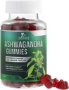 Ashwagandha Gummies 30:1 Extract from 3000mg - Vegan, Plant Based, Non-GMO, Gluten-free & Gelatin Free, Ashwagandha συμπλήρωμα για γυναίκες & άνδρες, φυσική ηρεμία, χαλάρωση, & ανοσοποιητική υποστήριξη, 60 Gummies