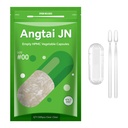 Boş Kapsüller,AngtaiJN 500 Kont Clear Vegetarian Capsules,Size 00 DIY Pill Capsules Boş Capsher, Micro Lab Spoon,Kosher,ISO careGluten Free, Halal sertifikalı,Non-GMO sertifikalı