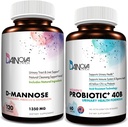 D Mannose Capsules and Probiyotiks for Women Sche I Urinary Tract + Vaginal Health Support I UTI ve Yeast Enfeksiyon Kontrolü I Vegan, Gluten Free I Made in USA