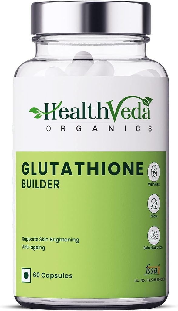 Senta Plant Based Glutathione Builder | 60 Veg Capsules / Anti-Ageing, Youthful & Brightning Skin / Her Hem Erkekler hem de Kadınlar için Anti-Ageing, Youthful & Brightning Skin|