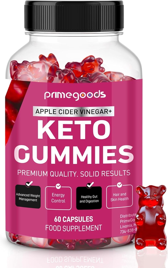 Keto ACV Gummies Gelişmiş Kilo Kaybı Formula- Apple Cider Vinegar Dişleri-1000 mg Avc with Vitamins B12 & B6- Kilo Kaybı Kadınlar ve Erkekler-Energy-Digestion-Doğal-Pomegrani-Beet