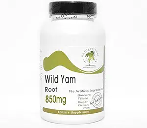 Wild Yam Root 850mg ~ 200 κάψουλες - Δεν Πρόσθετα ~ Συμπληρώματα Naturetition