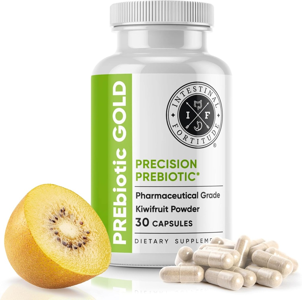 Intestinal Fortitude PREbiotic Gold: Ίνες ακτινιδίων, Butyrate & Prebiotic Restore συμπλήρωμα για την υποστήριξη της ουροδόχου, ανοσοποιητικής και πεπιεσμένου στήριξης, αντι-Bloating & Leaky Gut επισκευής, χωρίς γαλακτοκομικά κάψουλες