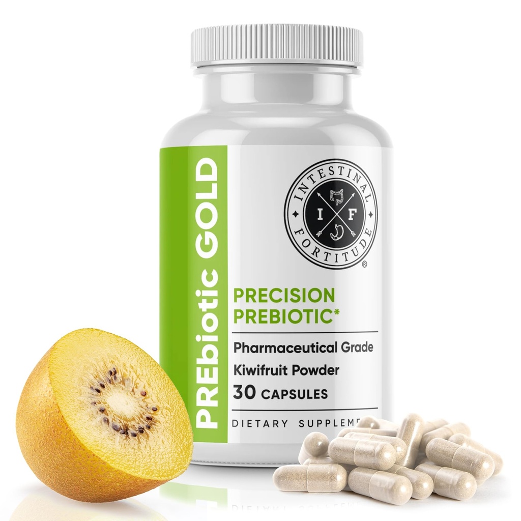 Intestinal Fortitude PREbiyotik Gold: Kiwifur Fiber, Butyrate & Prebiyotik Rest Supplement to Support The Gut, Immune & Digestive Support, Anti-Bloating & Leaky Gut Repair, Dairy-Free Capsules
