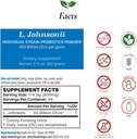 Gut Lactobacillus Johnsonii Probiyotik Toz 100 Milyar cfu'nun | No Katkılar | Üreticiden Doğrudan | Üçüncü Partili Depolama | Immune Support | L. Johnsonii | 60 Grams (2.11 Oz)