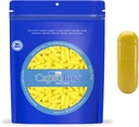 Renkli Boyut 0 Boş Gelatin Capsules Tarafından Capsuline - Sarı/Yellow 10000 Kont |Kosher & Halal Sertifikalı |Gluten Free