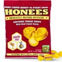 Honees Honey Filled Drops, Honey Cough Drops with Real Honey-Dore Throat Relief- Nothing Yapay-Throat Coat Lozenges, Natural Cough Suppressant, Non-GMO, Gluten Free (1 Pack – 20 damla)