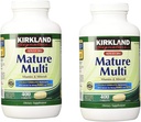 Kirkland Signature Adult 50+ Multi Vitamins & Minerals, 400 Tablet (2 Pack)