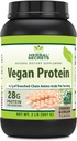 Herbal Sırları Vegan Protein | Kurabiyeler & Cream Flavor | 28 Grams Protein | 23 Hizmet | 6.2 Grams BCAA Supplement | ABD'de Yapıldı | Made in USA