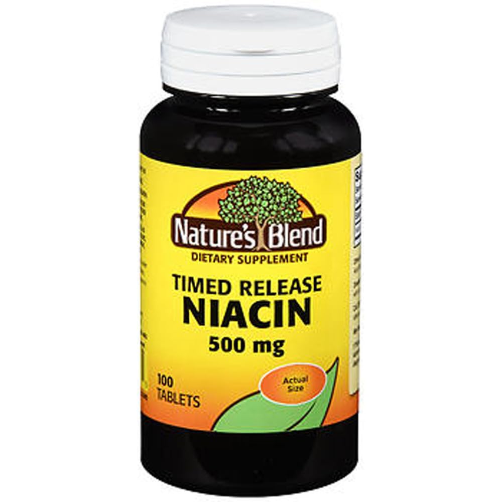 Χρόνος αποδέσμευσης Nature's Blend Niacin 500 mg 500 mg 100 Tabs