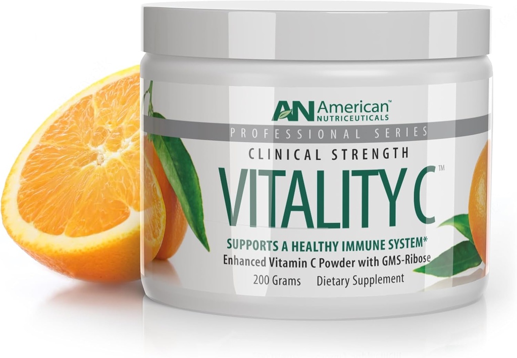 Amerikan Nutriceuticals - Vitamin C Toz - Immune Support - Natural, Sugar Free -Non-Acidic - 4000 mg