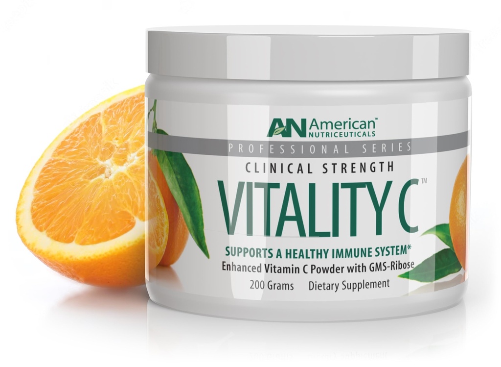 Amerikan Nutriceuticals - Vitamin C Toz - Immune Support - Natural, Sugar Free -Non-Acidic - 4000 mg