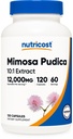 Nutricost Mimosa Pudica Seed 10:1 Extract (120 κάψουλες, 60 σέρβις) (12.000 MG ανά σέρβις) - Μη-ΓΤΟ, Ζώο-ελεύθερο προϊόν