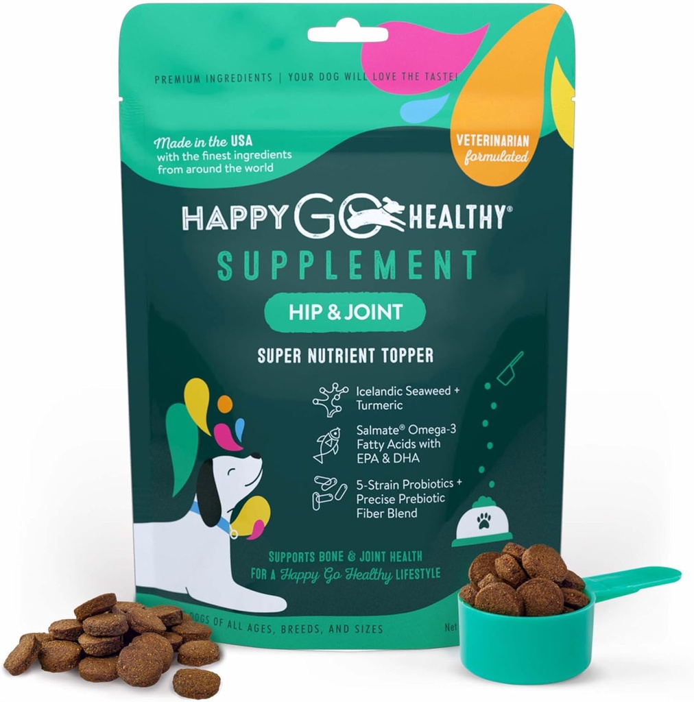 Hip & Common Supplements for Köpekler | Recovering and Senior Dogs | Natural Materialss, Tasty Kibble Dog Food Topper | 21 Pack Pack