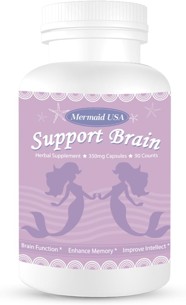 M.U Magic Brain Bath USA Support Brain Memory Focus Clarity Energy and Sleep -Green and Natural Non-GMO 90Capsules