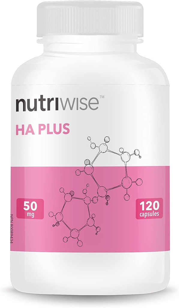 Nutriwise HA Plus High Potency Hyaluronic Acid + Collagen 120 Capsules