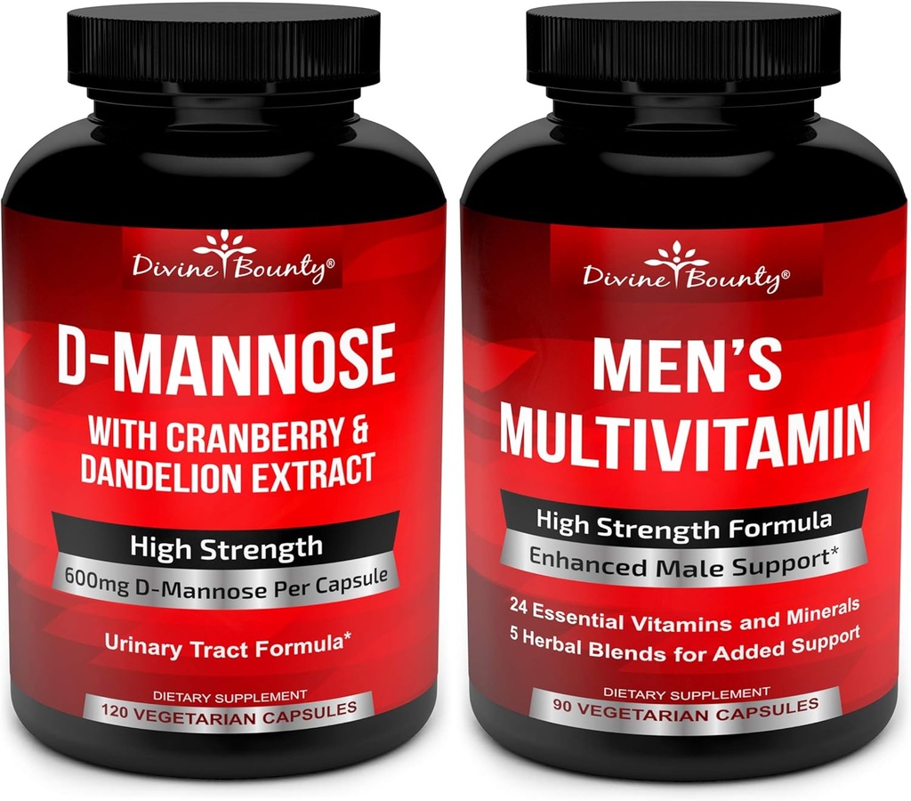 İlahi Bounty D-Mannose Capsules & Mens Multivitamin