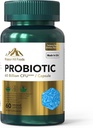 Probiyotik 60 Milyar CFU | Destekler Digestive & Immune Health (1 Şişe-60 Capsules-2mo Supply) | Contains 7 Natural Probiyotik Strains | Non-GMO Gluten & Soy Free