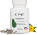 Exposed Skin Care, Probiyotik Supplement Complex with 1 Milyar CFU – Daily Probiyotik for Skin, Gut ve Immune Health Support – Digestive Wellness Formula for Men and Women – Non-GMO, 60 Capsules