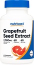 Nutricost Grapetre Tohumu 2000 mg, 60 Vegetarian Capsules - Gluten Free, Non-GMO
