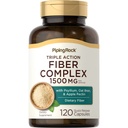 Piping Rock Fiber Kompleksi | 1500 mg | 120 Capsules | Triple Action Pills | Psyllium, Oat Bran ve Apple Pectin | Non-GMO, Gluten Free