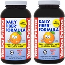 Yerba Prima Daily Fiber Formula 16 oz (Pack of 2) - Premium Diyeter Fiber Supplement, Non-GMO, Gluten Free, Made in the USA, Orange Flavor