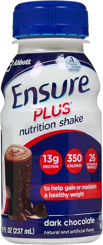 Plus Nutriton Shake Dark Chocolate - 6 PK