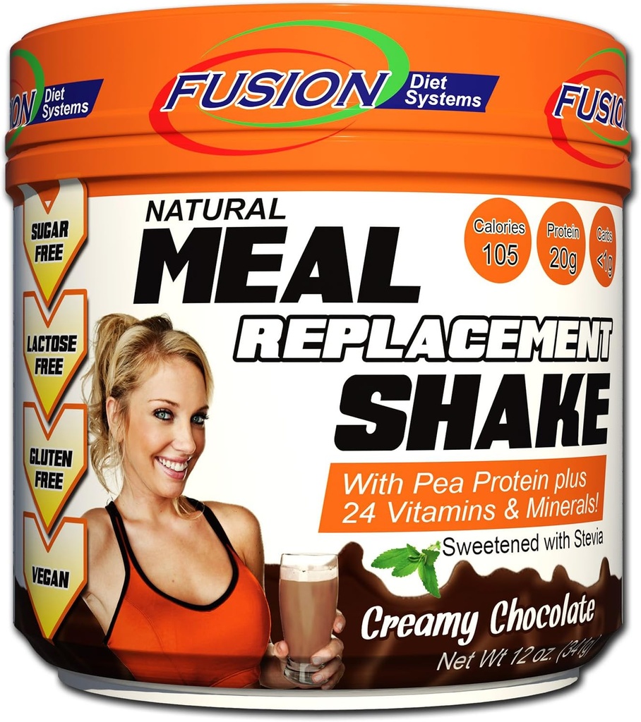 Μονάδα σύντηξης με βάση Vegan Coal Replacement Protein Powder – Κρέμα σοκολάτας Γεύση, Best Pure Raw Complete Sports Performance Shake, Gluten-Free, Sugar-Free, 10 Servings, by Fusion Diet Systems