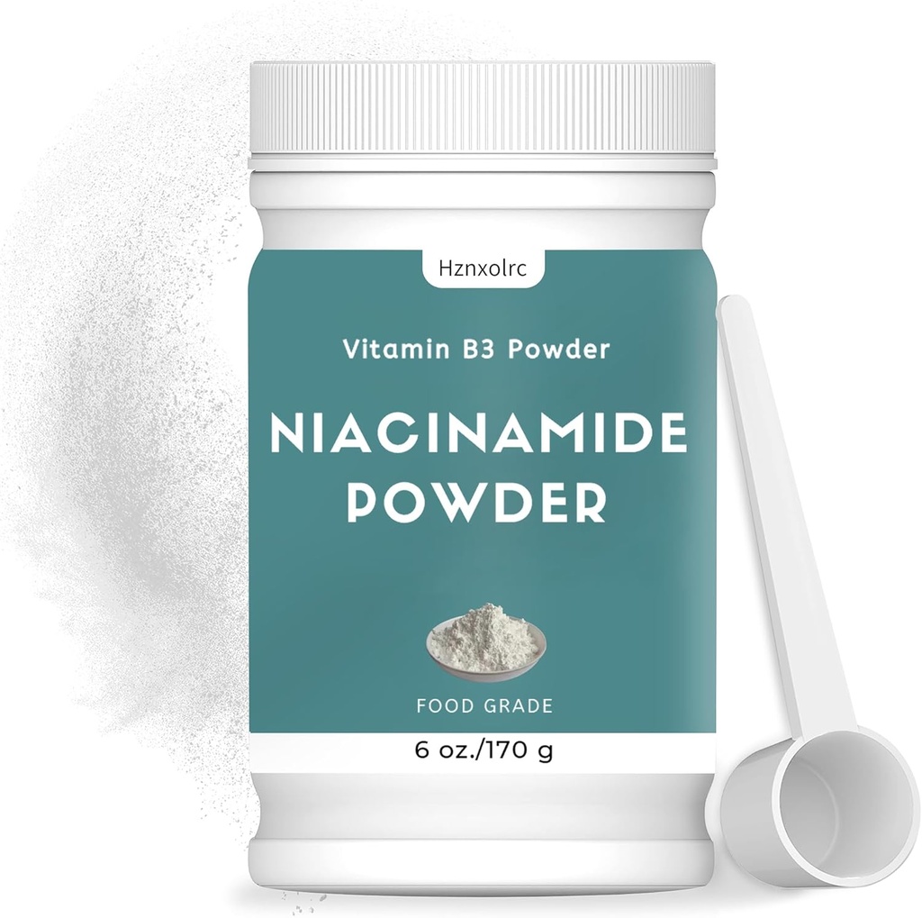 6 oz Niacinamid Toz, 100% Pure Niacin Toz, Shakes, Juices ve Optimal Sağlık için Smoothies ekleyin