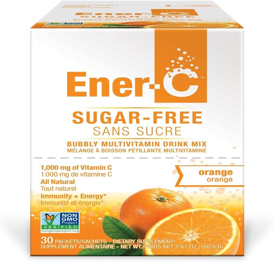 Ener-Life Πορτοκαλί ζάχαρη δωρεάν βιταμίνη C ποτό Mix 30 Count, .2 Oz