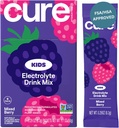 Cure Hydration - Kids Electrolyte Drink Mix | Plant-Based Pediatrik Formulated Rehidr | No included Sugar, FSA-HSA, Non-GMO, Gluten-Free, No Yapay Flavors | Box of 6 Packets - Karma Berry