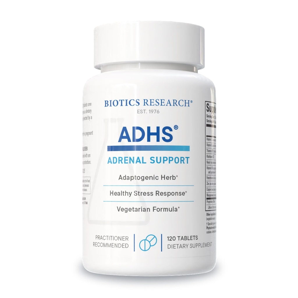 Biotics Research ADHS Adrenal Support, υποστηρίζει κανονικά επίπεδα κορτιζόλης, αντιοξειδωτική υποστήριξη, περισσότερη ενέργεια, υγιής ανταπόκριση, 120 καρτέλες