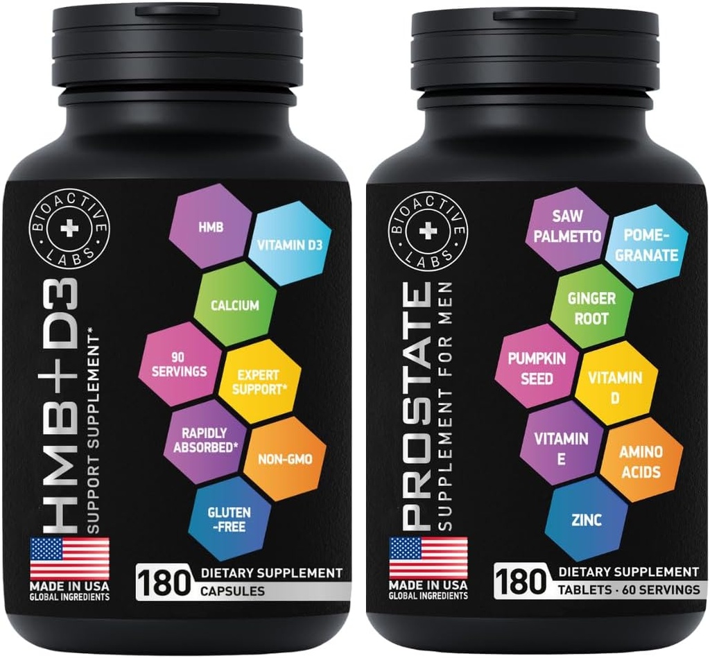 Gelişmiş HMB Plus Vitamin D3 ve Prostate Supplements for Men Sche