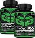Erkekler için testosteron ATM Supplement - Goril X Workout Male Enhancing Pills 1000 mg - Boyut, Güçlü ve Enerji - Horny Goat Weed, Tongkat Ali & Tribulus Terrestris - 60 Capsules (2pk)