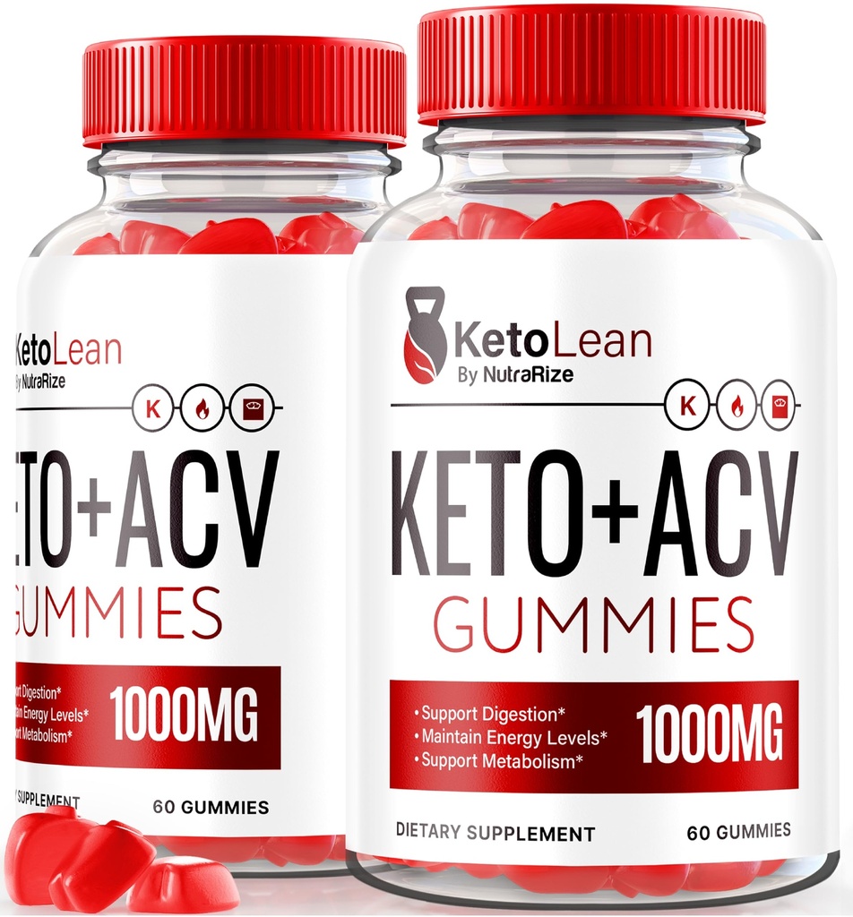 (2 Pack) Lean Keto ACV Gummies, Keto + ACV Gummies, All Natural Apple Cider Vinegar 1000MG, ACV Keto Gummy Supplement, DW Vitamins, Resmi DW Plus ACV, KetoLean Yorumları (120 Gummies)