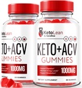 (2 Pack) Keto Lean Keto ACV Gummies, Keto + ACV Gummies, Όλα τα φυσικά μηλίτη μηλίτη 1000MG, ACV Keto Gummy συμπλήρωμα, Keto Βιταμίνες, Επίσημη Keto Plus ACV, KetoLean Κριτικές (120 Gummies)
