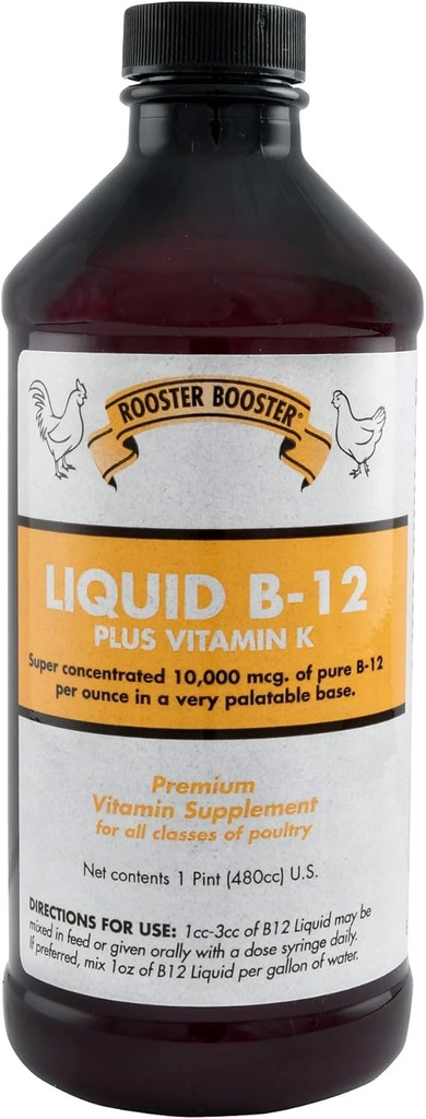 Rooster ATM B-12 Liquid, 16-Ounce