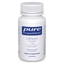 Pure Encapsulations Lityum (Orotate) 1 mg | Calmness ve Davranış için Destek | 90 Capsules