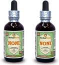 Noni (Morinda Citrofol) Glycerite, Organik kuru Meyveler Alkol Özgür Sıvı Ekstraksiyon (Brand Name: HerbalTerra, Proudly Made in USA) 2x2 fl.oz (2x60 ml)