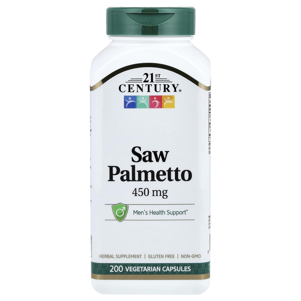 21. Yüzyıl Saw Palmetto, 450 mg, 200 Vegetarian Capsules