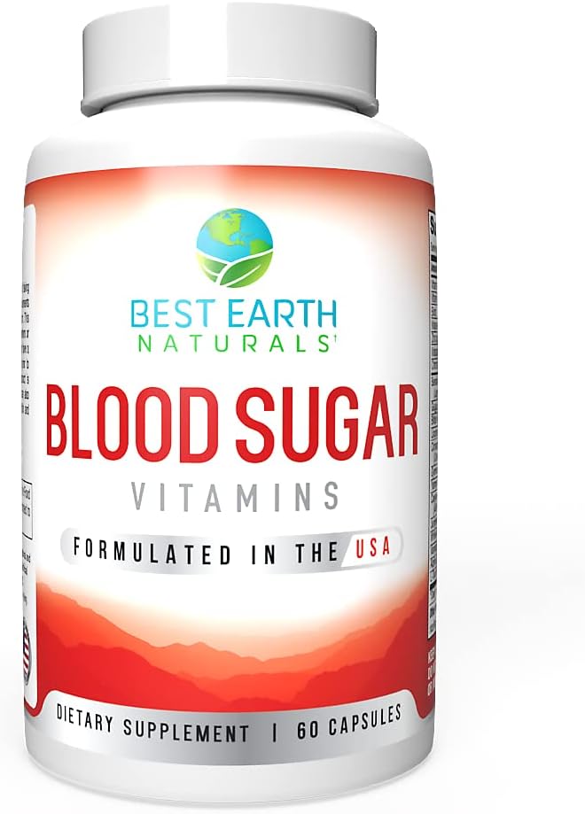 Best Earth Naturals Βιταμίνες ζάχαρης αίματος, 60 κόμης
