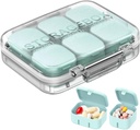 Pill Organizer SOFISO 4/6 Grid Free Assembly Travel Medicine Organizer 10 Günlük Pill Box Su Yalıtımı Günlük İlaçlar Vitaminler İçin Vaka Oluşturur, Balık Yağları, Tamamlar