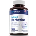 AgeImmune Berberine 1000mg Supplement Complex with Inulin Prebiotic - Κάθε Καψάκιο Περιέχει Berberine 500mg - Γιατρός Formulated Συμπληρώματα για Υψηλή Απορρόφηση.
