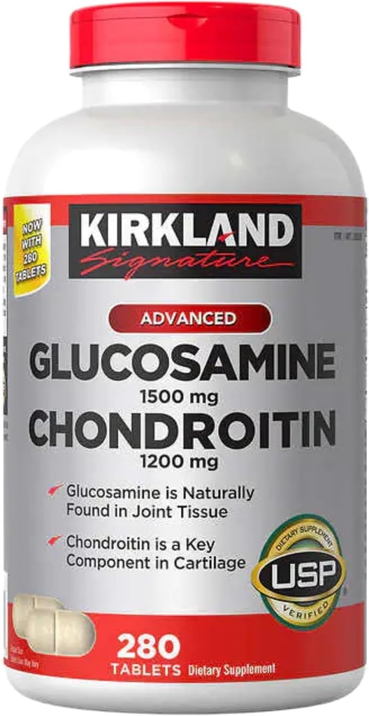 Kirkland Signature Glucosamine & Chondroitin, 280 Tablet
