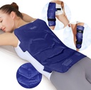 REVIX Large Ice Pack for Back, 13" x 21" Reusable Gel Cold Pack for Full Back Coverage, Cold Compress Cool, Hip, Leg Relief, Ideal for Fatigue, Muscle Soreness, and Daily Recovery, Navy
