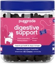 PupGrade Digestive Support Chews for Dogs - Prebiotic και Probiotic συμπλήρωμα με Enzyme Blend - Αναστατωμένο στομάχι, Διάρροια, Bowel, και ανοσοποιητική υποστήριξη - κολοκύθα, βατόμουρο, Ορυκτό Έλαιο - 60 μαλακά μάσημα