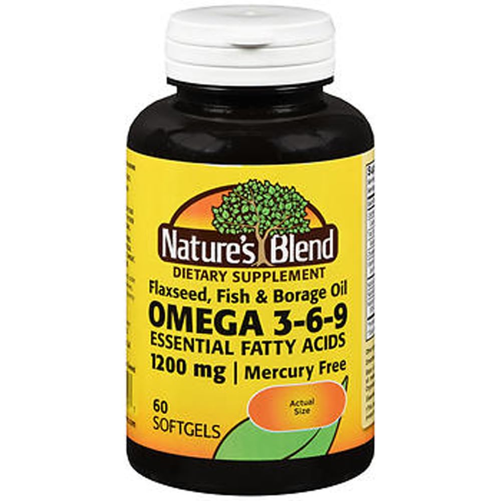 Nature's Blend Omega-3-6-9 1200 mg Softgels 60 Ct