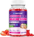 Çocuklar için Magnezyum Gummies - Magnezyum Glycinate Gummies with Vitamin D3, B6, Pyum & Ashwagandha, Çocuklar ve Yetişkinler Rahatlama için Magnezyum, Sleep, Brain & Bone Health -Vegan Strawberry 60ct